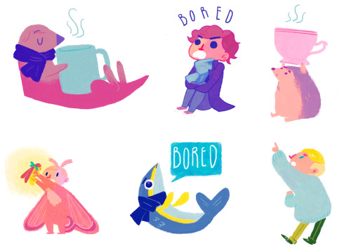 Guess who finally finished Sherlock stickers! One sheet is little Sherlocks and Johns trying to help