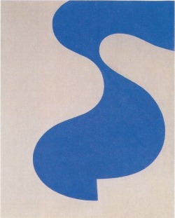 apeninacoquinete:   Sophie Taeuber, Forme bleue / Blue shape, 1935. Gouache on paper.