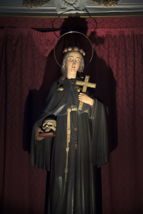 madamecuratrix: Saint Rosalia, Patron Saint of Palermo. Photographed in a church in Palermo, Italy, by Evan Michaelson, co-owner of Obscura Antiques and scholar in residence of The Morbid Anatomy Library.