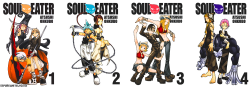 xxpurewhitelacexx:   SOUL EATER volume covers 1 – 23 (so far) by Atsushi Ohkubo. ❈   PLEASE DO NOT REPOST!♥     