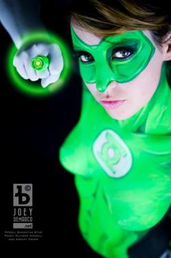 nerdybodypaint:  Green Lantern body paint