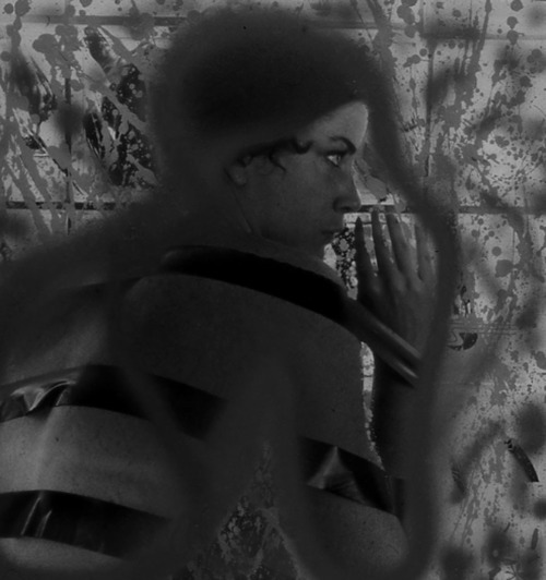 Ellen Carey (Selections from) Early Work: Painted Black &amp; White Self-Portrait Seri