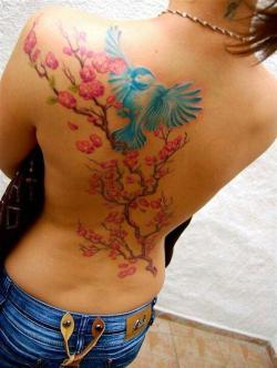 tattooednbeautiful:  44 Pretty Full Back Tattoos Ideas For Girlsphoto source: www.fancytattooideas.com