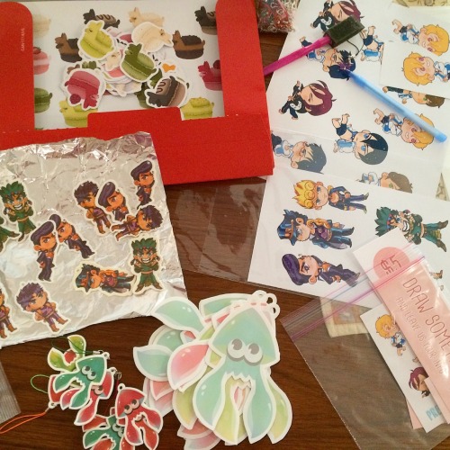 we were up late making last min merch for #otakon, but we’re almost done!! see you in baltimor