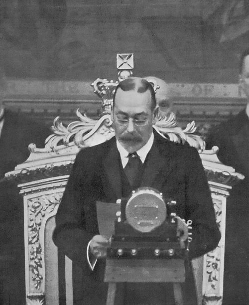 King George V opens the Five-Power Conference, January 21st, 1930 