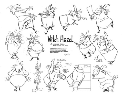 Even more Looney Tunes/Merrie Melodies model sheets. They are for: Tweety, Pepé Le Pew, Miss Prissy 