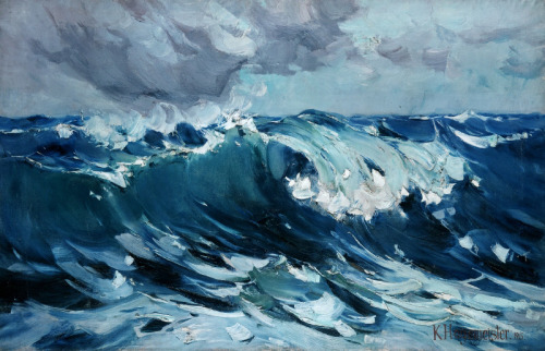 Karl Hagemeister, Waves, 1915. Oil on canvas. © Photo: Nationalgalerie der Staatlichen Museen zu Ber