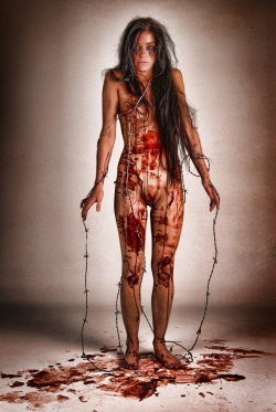 melodiezmel:    Alexis Kim bloody barbed