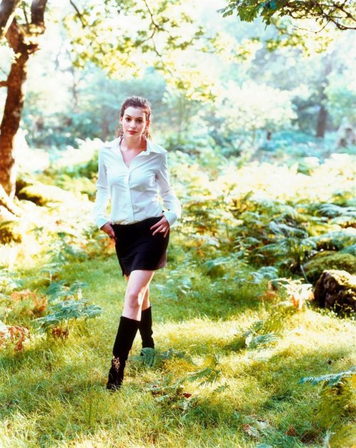 Anne Hathaway by John Huba for InStyle, 2002