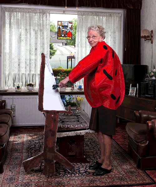 unicorn-meat-is-too-mainstream:  shedding new light on a generation, ’gray power’ by netherlands-based designer yoni lefevre is a photographic project that visualizes the elderly as vivacious and almost super-human, through images drawn by their