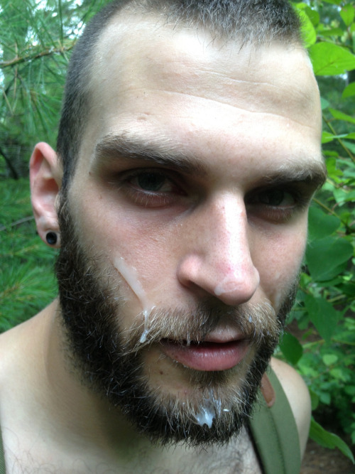 cumcoveredbeards:  abeardedboy cumpilation #3. This guy is rarely without a fat load on his face-fur.