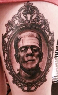 fuckyeahtattoos:  Frankenstein’s Monster.