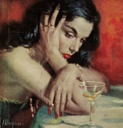 vintagegal:  Cover illustration by Robert Maguire for The Glitter and the Greed by Robert W. Taylor, 1955  