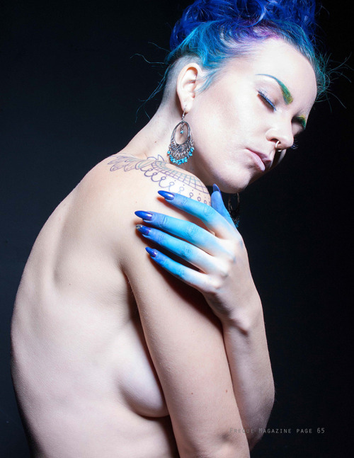 Porn leahvelocity:  She Paints Me Blue- editorial photos