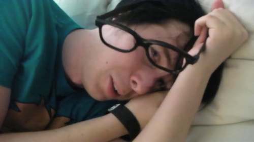 omgitsphan:  Dan trying to wake Phil up. 