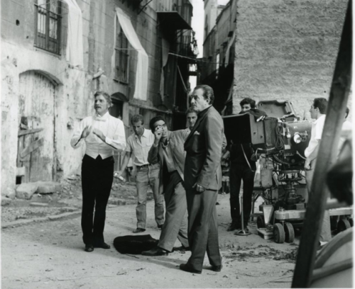 Burt Lancaster and Luchino Visconti on the set of Il Gattopardo 1963,both born on this day.