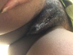 ladysvbotage:  Such a naughty girl, getting horny and wet at work..🐱💦