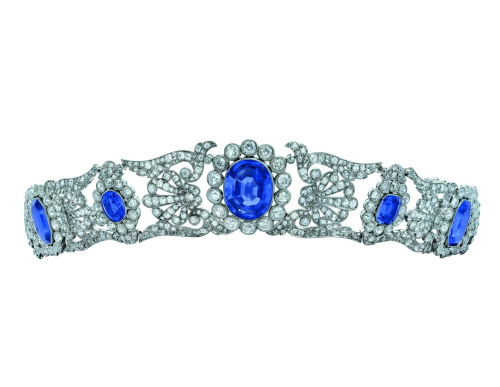 fashionsfromhistory: Tiara from a parure owned by Stéphanie de Beauharnais, adopted daughter of Napo