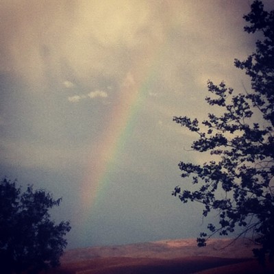 #rainbow (at Topaz Lake)