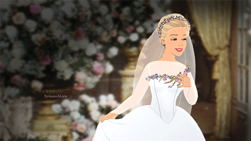 joleenalice:Animated Cinderella is donning a 2015′s version of her wedding dress, designed by Sandy 