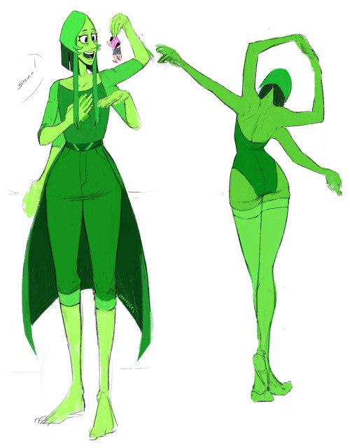 moroser: i drew more messy green diamond cause i can’t get her off my mind and she is fun to d