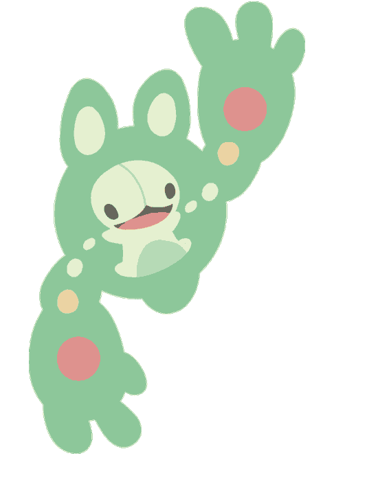 #579 When Reuniclus shake hands, a network forms between their brains, increasing their psychic powe