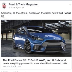 musclefords:  @igfords #ford#Mustang#SVT tag-&gt; #american_muscle_mustangs This why I love Ford.! Who’s ready for this 2017 #FocusRS