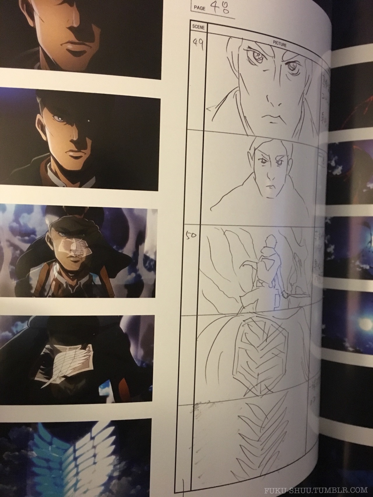 Got a pretty fun piece of Shingeki no Kyojin merchandise today: the WIT STUDIO storyboards
