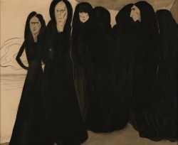 Thunderstruck9:  Léon Spilliaert (Belgian, 1881-1946), Sept Femmes En Noir [Seven