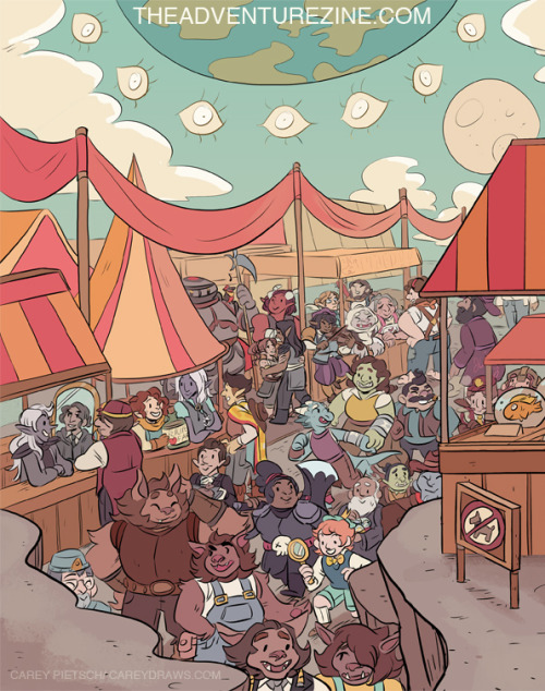 Here’s the final full wraparound cover for @theadventurezine, a fan book for @theadventurezone