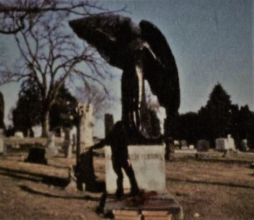 iehudit:ana mendieta. black angel. 1975. super 8 color film. oakland cemetery, iowa city.