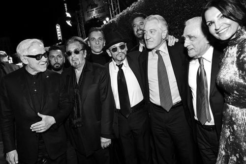 sahind:Harvey Keitel, Al Pacino, Joe Pesci, Robert De Niro and Martin Scorcese at the Premiere Of Ne