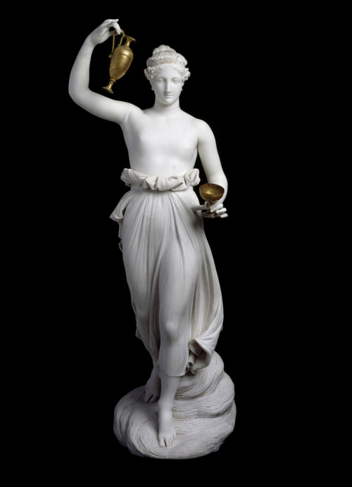 femalebeautyinart:HebeAntonio Canova1817