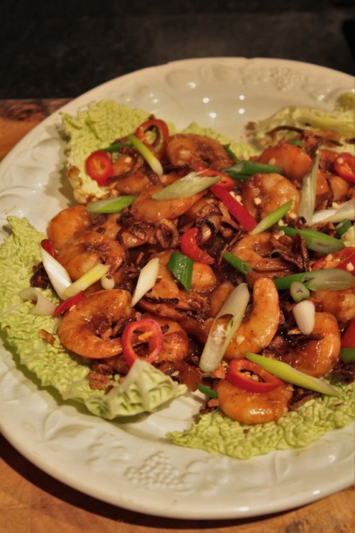 Thai seafood recipe collection- from my blog,‘I Wish I Was In Thailand’From top-bottom-Yam Pla Meuk 