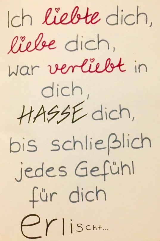 Ich hasse dich sprüche tumblr