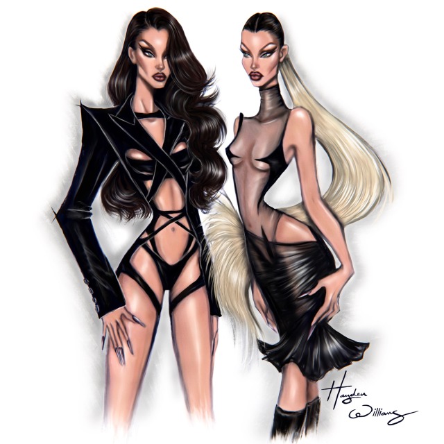 Hayden Williams Fashion Illustrations on Tumblr