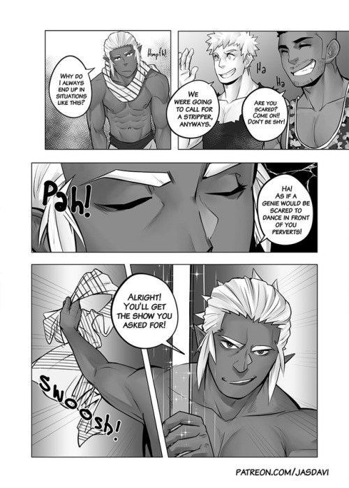 jasdavi:  Genie On Tap // Part 2 Part 1here’s the second part!! it was fun drawing the pole dance scene :’)