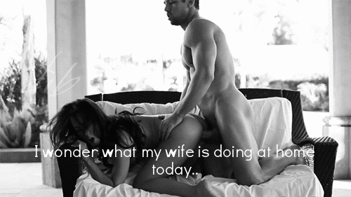petitehotwifefun:  Taking care of my bull’s, just like you trained me Daddy 😇