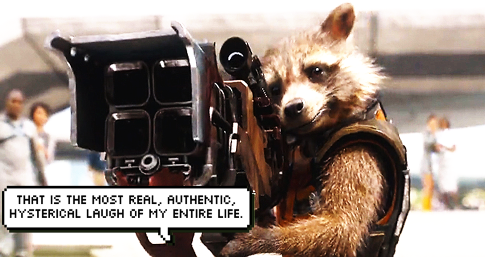 animpalaoutofhell:   We’re just like Kevin Bacon!  Guardians of the Galaxy (2014)