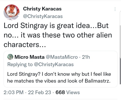 According to this thread by Christy Karacas (creator of Ballmastrz) there was talk