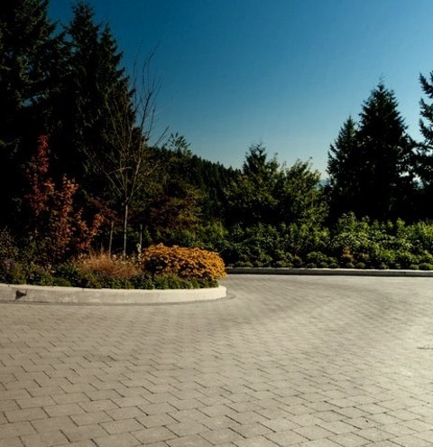 Traditional Landscape VancouverThis Is An Illustration Of A Sizable, Conventional, Front Yard Brick Driveway
