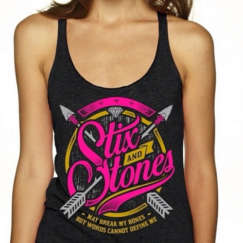 Saltshakers, get the new @itshillaryjane project ‘Stix & Stones’ free when you buy a shirt (or tank for the ladies)!! http://rapzilla.com/shop #StixandStones" #InButNotOf
