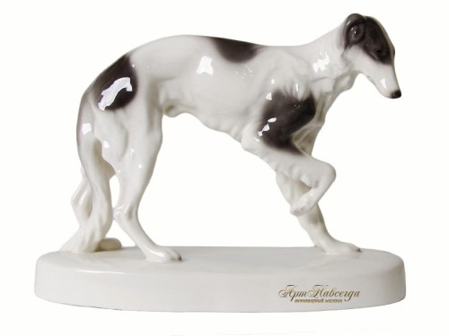 grayghostofthenorth:Goldscheider Porcelain Borzoi Figurine