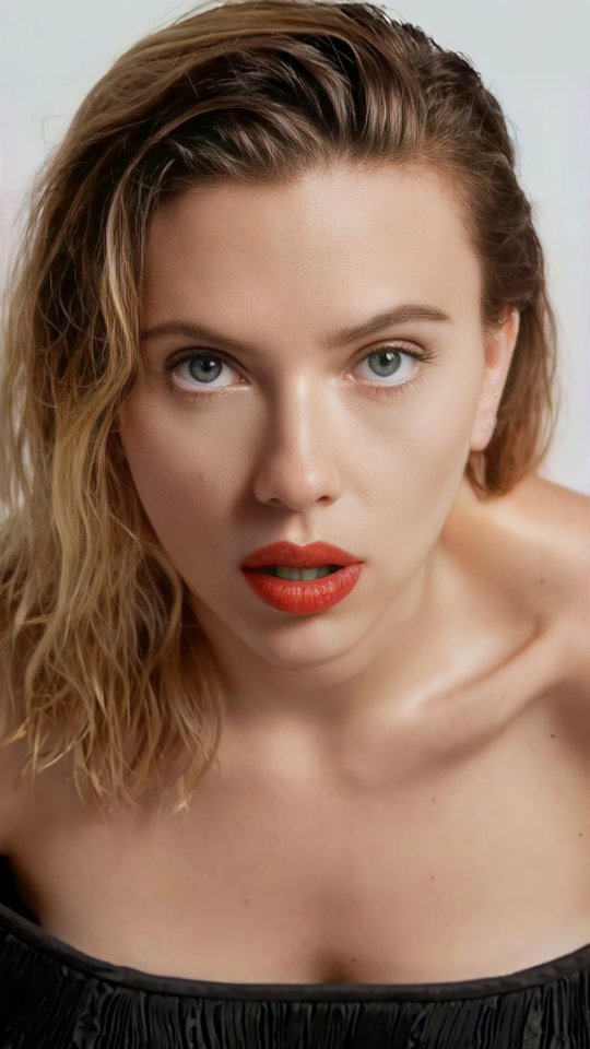 Scarlett Johansson  -  Two things I fantasize about Scarlett  having the most amazing titfuck & then give her 