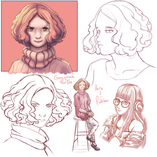 Persona 5 drawing dump, trying to come out of a drawing slump.Hair in general was the focus here ‘ca