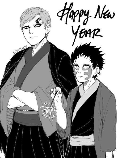 bakapandy:Of course I need to draw them all formal too…✨✨✨Happy New Year✨✨✨