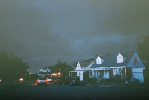 thisisnotjoby:  Storm on Hillside Avenue. Fujicolor Superia X-tra 400.July, 2014. 