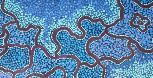 Artist : Chantelle Robertson NANGALATitle : Ngapa Jukurrpa - Water Dreaming - PuyurruArt : Aborigina