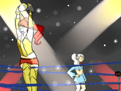delvg:  “So, how many more times do you think Ice Queen over here is going to lose to Phyrra Nikos before she realizes she can’t win the championships title off of her, Neptune?”“I dunno, Sun, but this is her fourth time going after that belt.