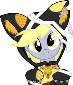 theponyartcollection:  Kitty Derpy Hooves